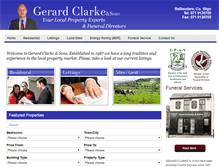 Tablet Screenshot of gerardclarkeproperties.com